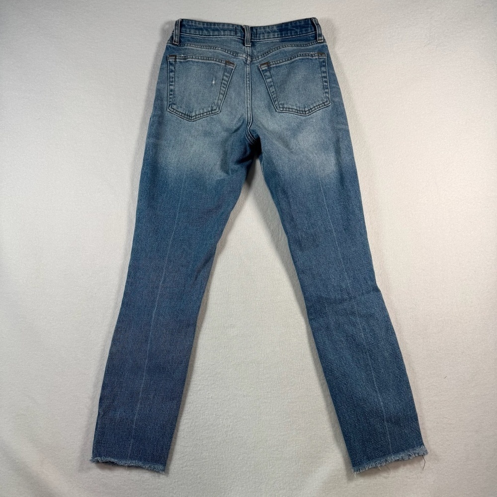 Abercrombie and Fitch Jeans Womens 26 Blue Simone High Rise Slim Straight - Picture 2 of 9